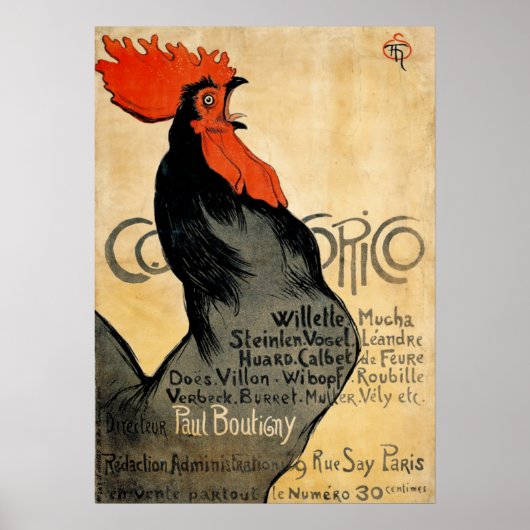 Periodical Cocorico Rooster Poster (Voorkant)