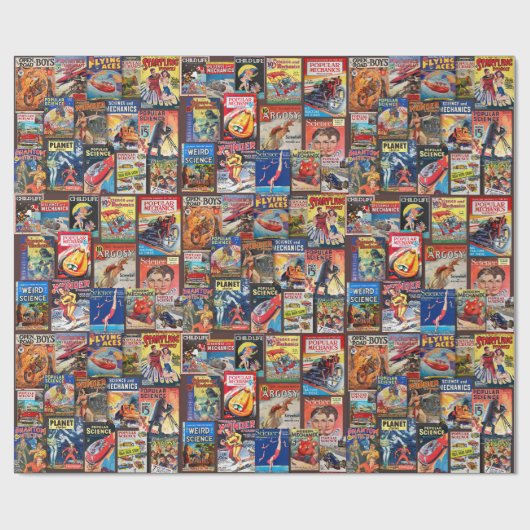  PERIODICALS, PULP MAGAZINES WRAPPINGPAPIER CADEAUPAPIER (Vlak)
