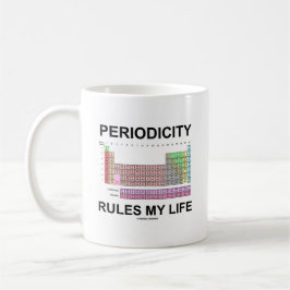 Periodiciteit regelt mijn leven (Periodic Table Hu Koffiemok