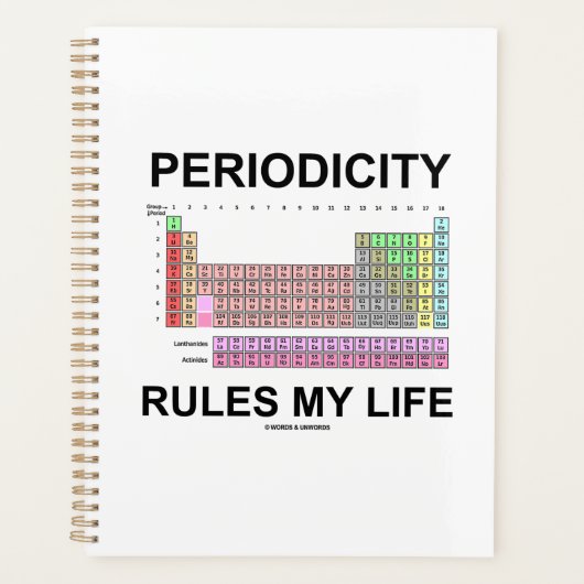 Periodiciteitsregels Mijn Periodieke Humor van het Planner (Voorkant)
