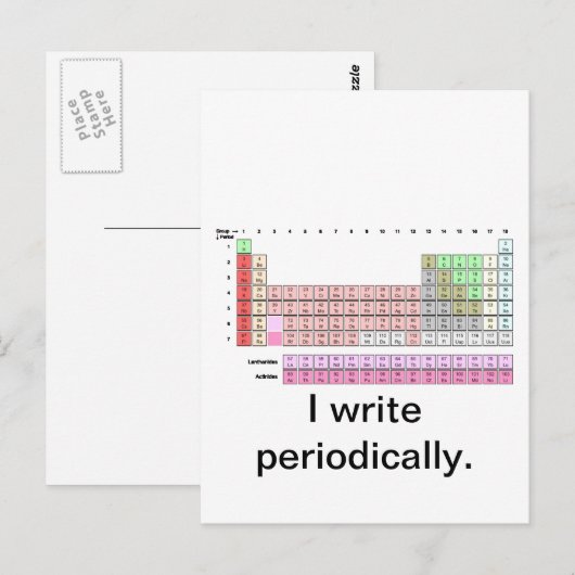 Periodiek Briefkaart (Voorkant / Achterkant)