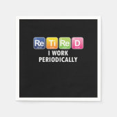 Periodiek getankt I werk Grappig Periodiek Tabel R Servet (Voorkant)