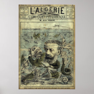  periodiek Hoesje van Jules Verne Poster