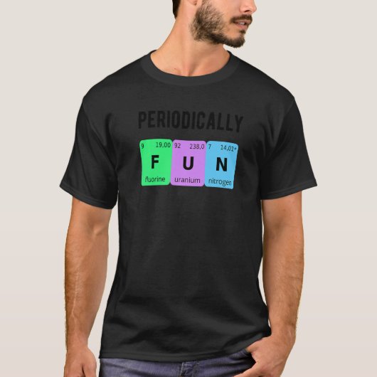 Periodiek Leuke Scheikunde Liefde PhD Student Sche T-shirt (Voorkant)
