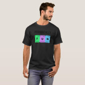 Periodiek Leuke Scheikunde Liefde PhD Student Sche T-shirt (Voorkant volledig)
