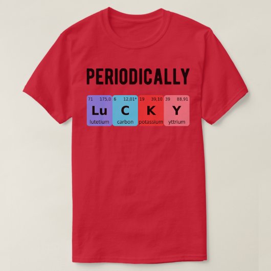 Periodiek Lucky II T-shirt (Design voorkant)