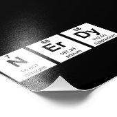 Periodiek Nerdy Element Symbolen Foto Afdruk (Hoek)