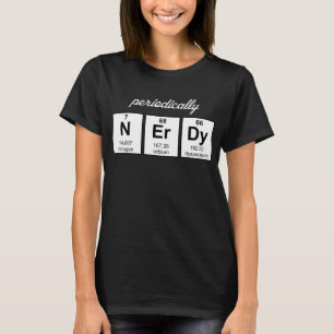 Periodiek Nerdy Element Symbolen T-shirt