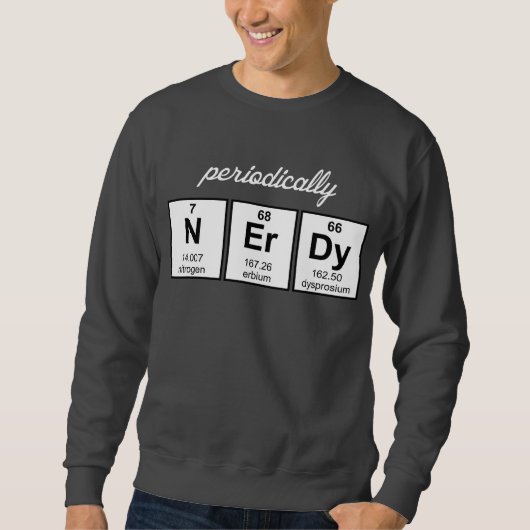 Periodiek Nerdy Element Symbolen Trui (Voorkant)