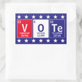 Periodiek overzicht van elementen Spellingstem Rechthoekige Sticker (Tas)