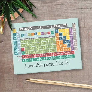 Periodiek periodiek periodieke lijst van elementen post-it® notes
