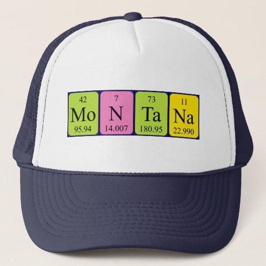Periodiek pet Montana-naam (Voorkant)