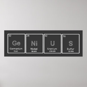 Periodiek poster GeNiUS