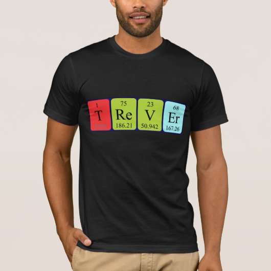 Periodiek shirt met tabelnaam behandelen (Voorkant)