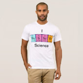 Periodiek shirt met wetenschappelijke gegevens (Voorkant volledig)