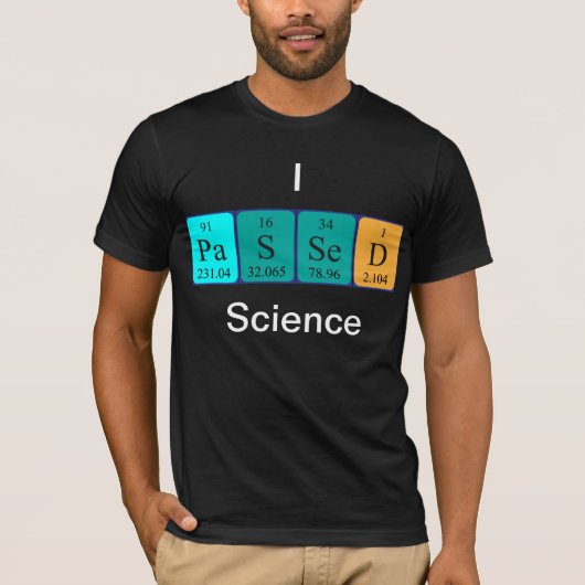 Periodiek shirt met wetenschappelijke gegevens (Voorkant)