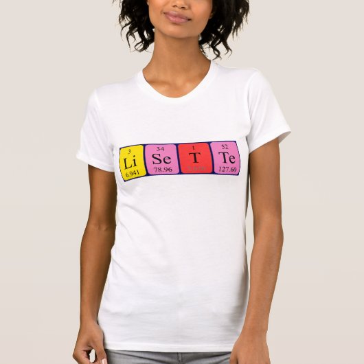 Periodiek shirt voor Lisette (Voorkant)