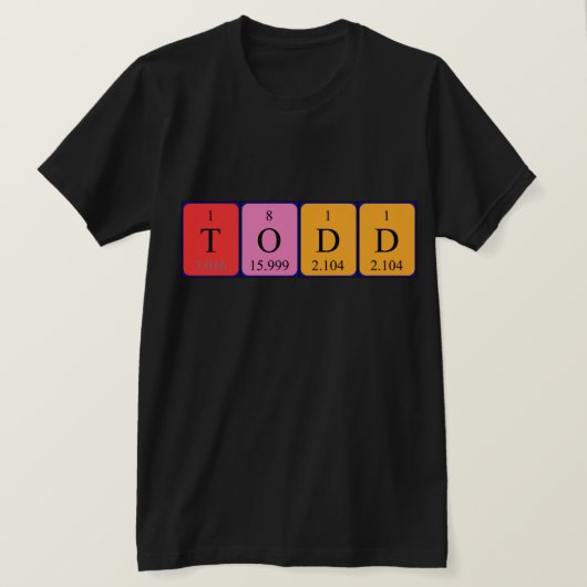 Periodiek shirt voor tapetabel (Design voorkant)