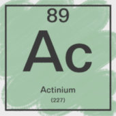 Periodiek Sticker - Actinium (Voorkant)
