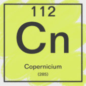 Periodiek Sticker - Copernicium (Voorkant)