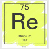 Periodiek Sticker - Rhenium (Vel)
