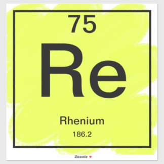 Periodiek Sticker - Rhenium