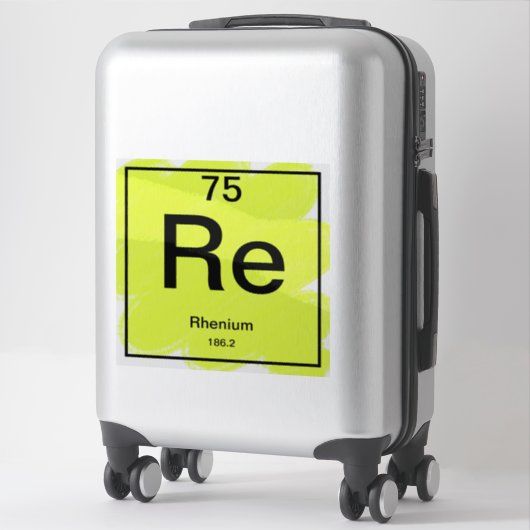 Periodiek Sticker - Rhenium (Koffer)