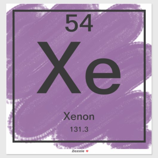 Periodiek Sticker - Xenon (Vel)