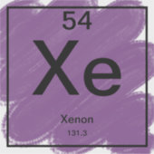 Periodiek Sticker - Xenon (Voorkant)