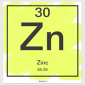 Periodiek Sticker - Zink (Vel)