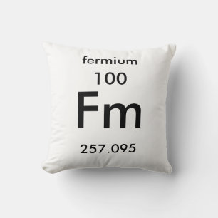 Periodiek systeem 100 Fermiumkussen Kussen