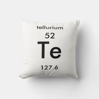 Periodiek systeem 52 Tellurium Pillow Kussen