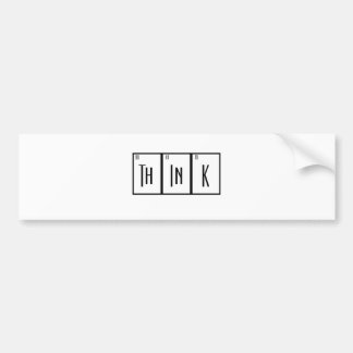 Periodiek Systeem Denk Wetenschapper Design Nerd Bumpersticker