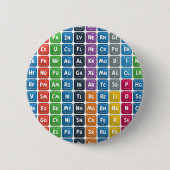 Periodiek Systeem der Elementen 3 Ronde Button 5,7 Cm (Voorkant)