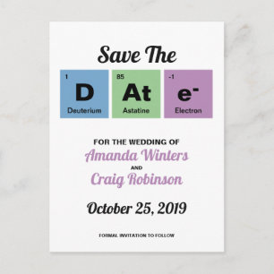 Periodiek Systeem der Elementen Aankondigingskaart