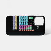 Periodiek systeem der elementen iPhone hoesje (Achterkant horizontaal)