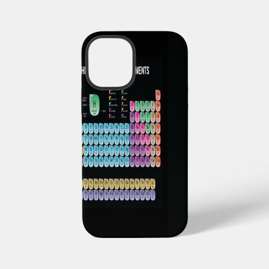 Periodiek systeem der elementen iPhone hoesje (Achterkant)
