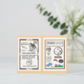 Periodiek Systeem Draak - Platina Briefkaart (Staand voorkant)