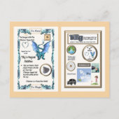 Periodiek Systeem Draak - Titanium Briefkaart (Achterkant)