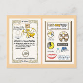 Periodiek systeem Draak - Wit Goud Briefkaart (Achterkant)