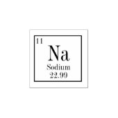 Periodiek Systeem Element Stempel- Natrium Rubberstempel (Afrduk)