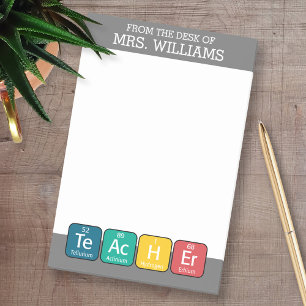 Periodiek Systeem Elementen Spelling Leraar Post-it® Notes