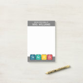 Periodiek Systeem Elementen Spelling Leraar Post-it® Notes (Op bureau)