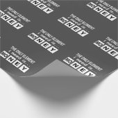 Periodiek Systeem Geld Element Grappig Cadeaupapier (Hoek)