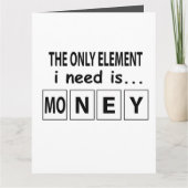 Periodiek Systeem Geld Element Grappig Periodiek S Kaart (Voorkant)