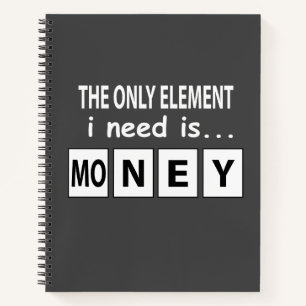 Periodiek Systeem Geld Element Grappig Periodiek S Notitieboek