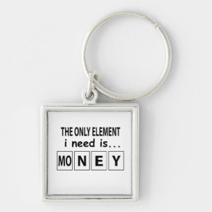 Periodiek Systeem Geld Element Grappig Periodiek S Sleutelhanger