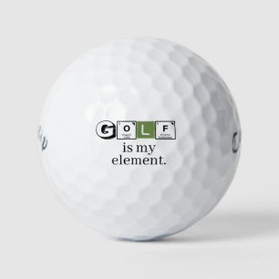 Periodiek Systeem 'Golf Is Mijn Element' Wetenscha Golfballen