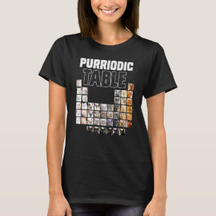 Periodiek Systeem Periodieke Elementen Kat Chemie T-shirt
