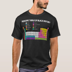 Periodiek Systeem van de Zwarte Geschiedenis T-shirt